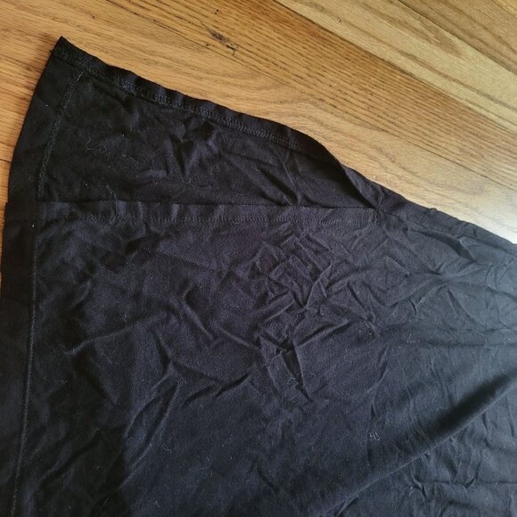 Max Studio Women's Black Midi Skirt With Tie Waist & Side Slit - Size XS - Picture 4 of 4